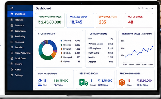 Yal Inventory & Warehouse Management System